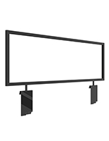 Gridwall sign holder compatible with both slatwalls and gridwalls