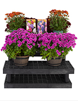 Recyclable greenhouse display fixtures