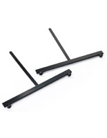 Grid panel legs in black finish