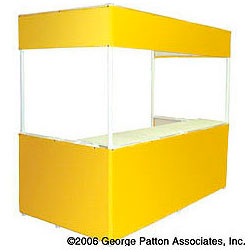 8'w Portable Exhibit Booth with Rectangular Shape