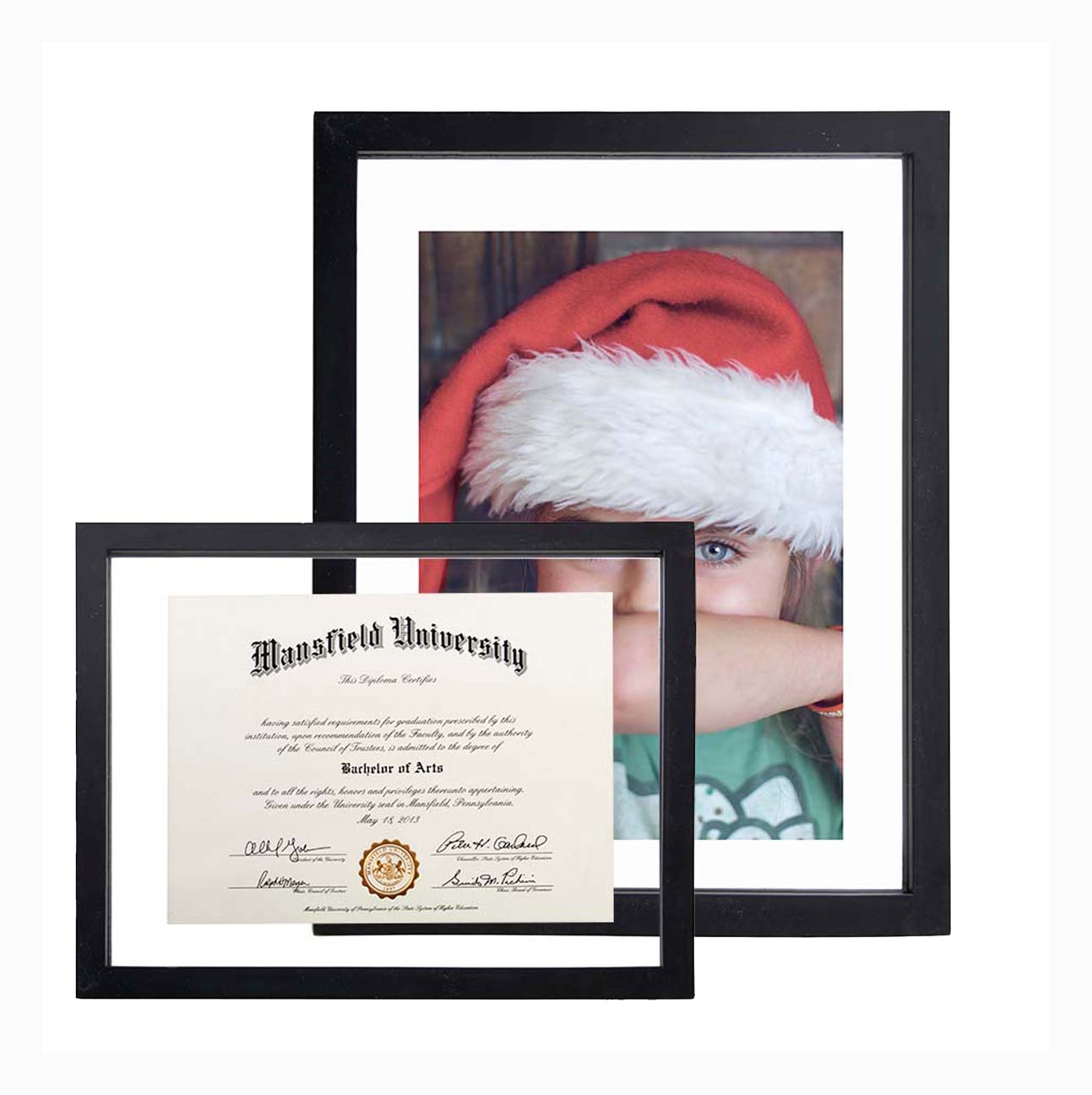 Insurance Photo Frame Floating Picture Frame | Up to 11x14 Documents | Displays2Go