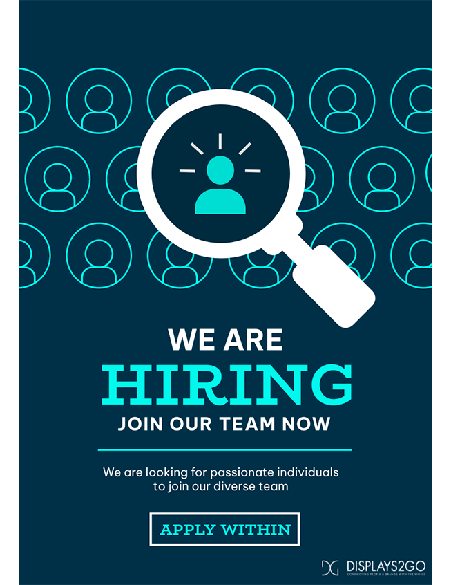 We are Hiring printable sign