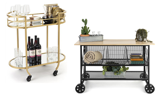 serving carts and bars for the home