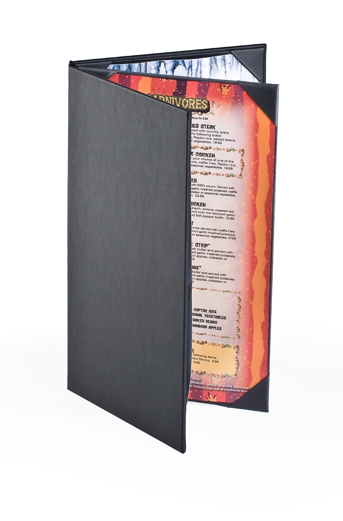 Restaurant Menu Book | (3) Panel List Holder | Displays2Go