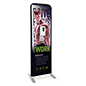 24 inch x 78.75 inch touchless hand sanitizer banner stand
