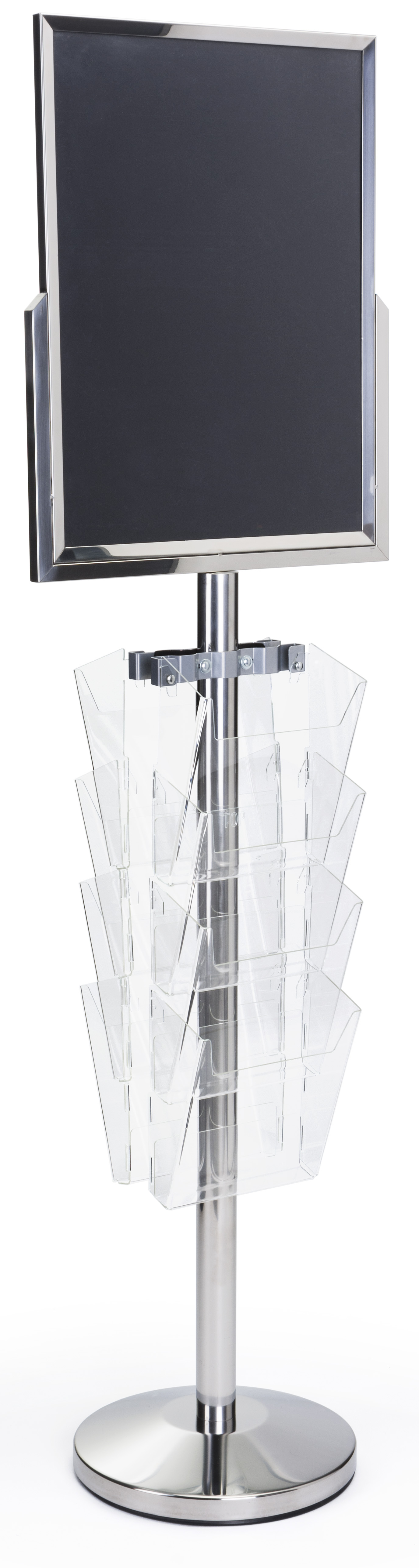 Magazine Rack Signs 18 x 24 Floor Standing Sign with Magazine Holder | Steel Pole | Displays2Go