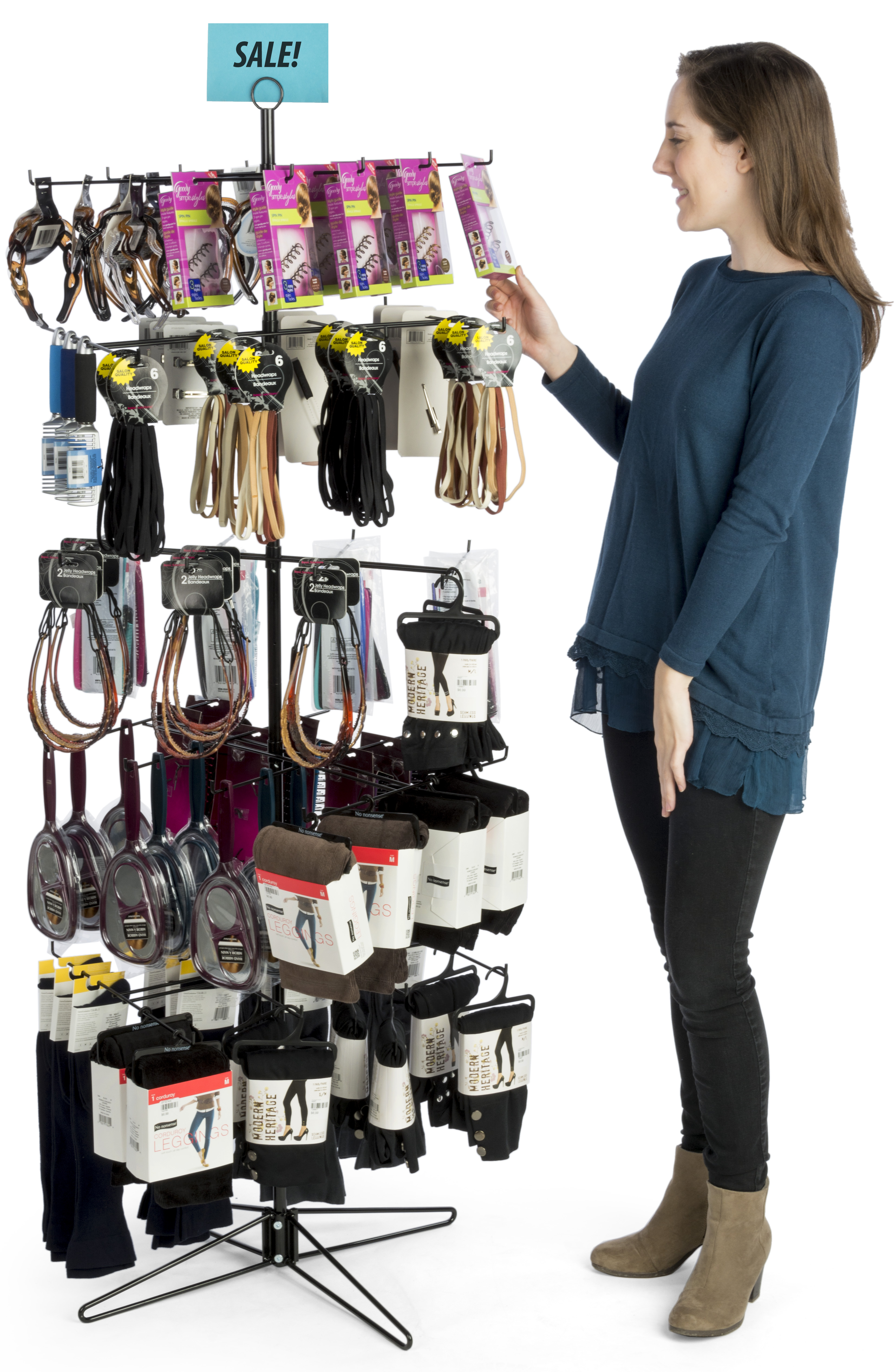 Spinner Rack Display | 5 Independent Tiers | Displays2Go