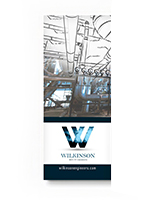 Budget banner stand - poster only with full color artwork