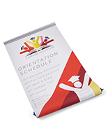 Standard tabletop banner replacement graphics with custom graphics