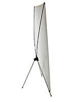 X-frame custom printed banner stand with full color graphics