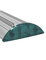 End caps for wide base retractable stands with durable plastic construction