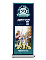 Replacement poster for edge banner stand with custom printing