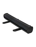 Hardware only narrow base banner stand for 39 inch wide artwork panel