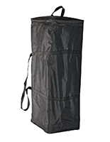 Tote bags for quick fabric banner displays with side handles