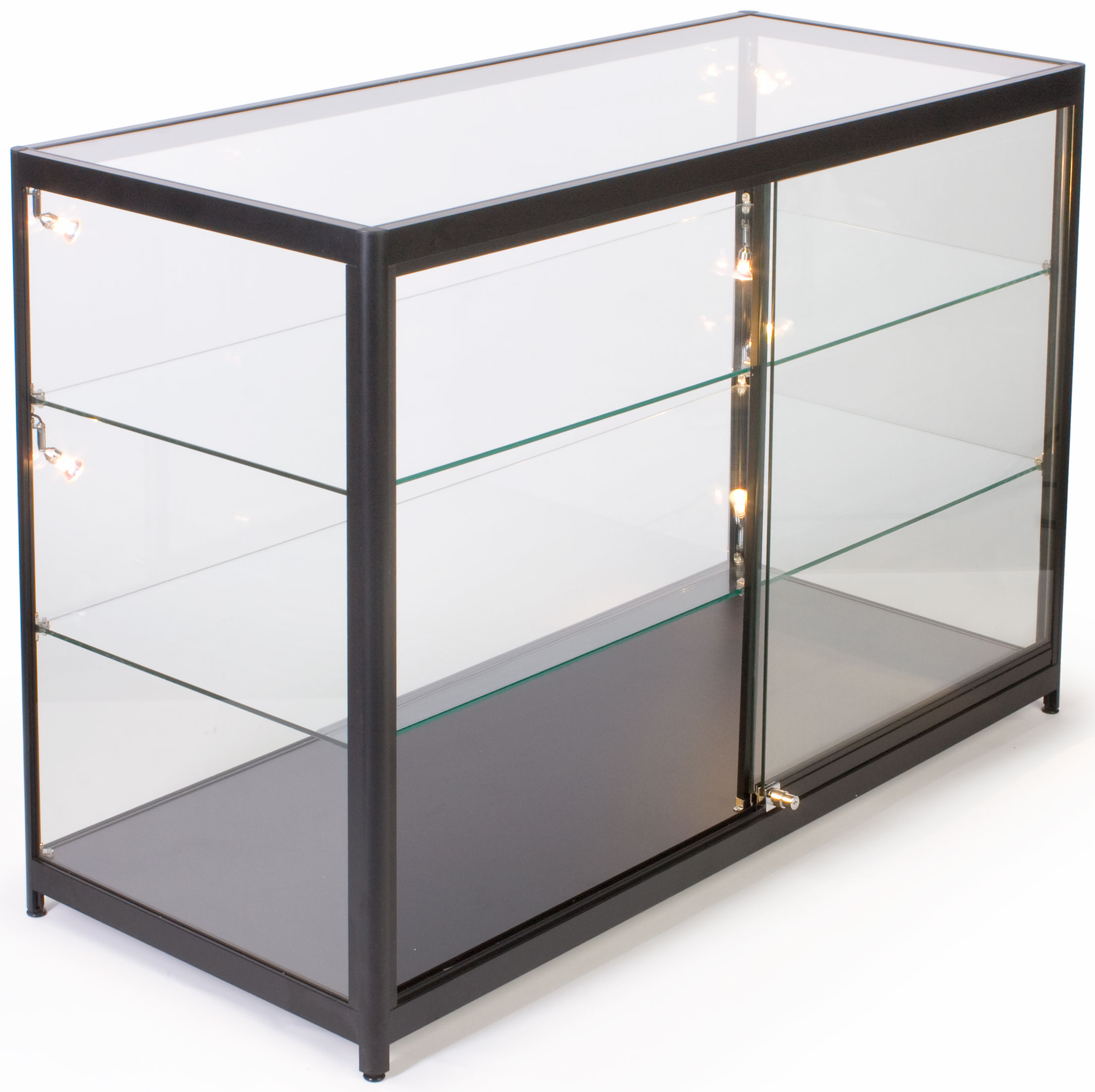 Glass Counter | Tempered Glass With Light Up Interior | Displays2Go