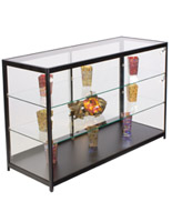 Showcase Counter with LED Spotlights, 23.75" Overall Depth