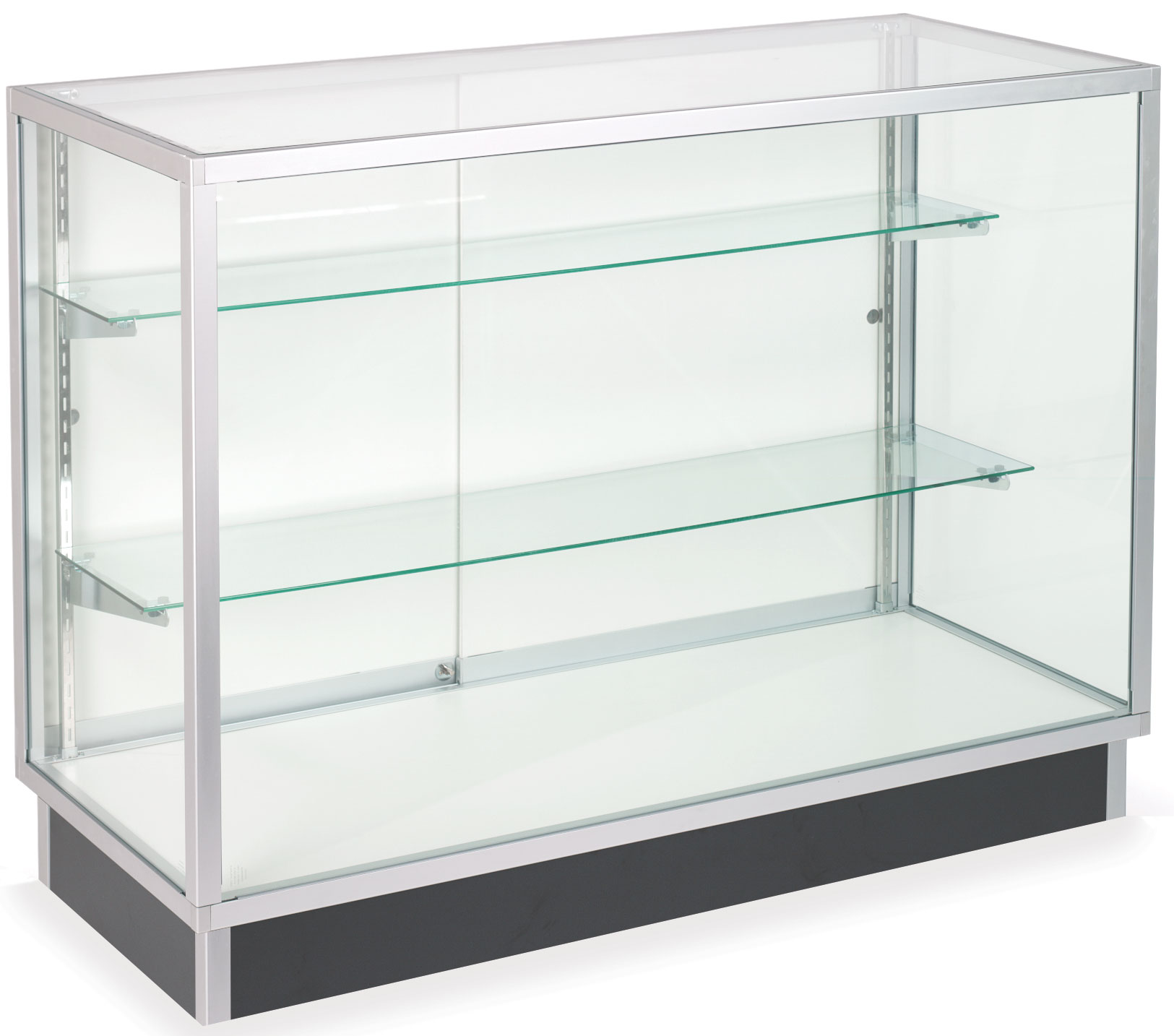a.depeche のcadeal slide glass cabinet Deluxe Glass Showcase Display Cabinet with Storage August