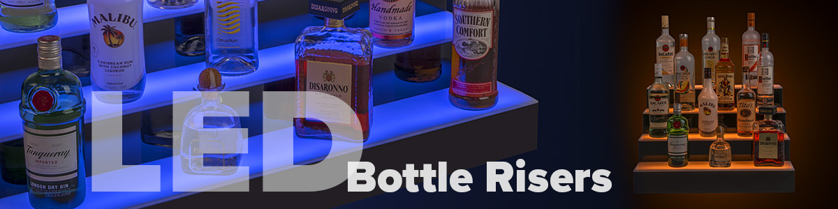 Transform the back bar with illuminated bottle shelves!