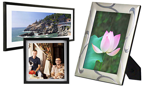 Wall and tabletop picture frames