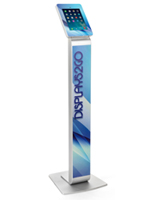 Branded Tablet Stand, 54.25" Overall Height