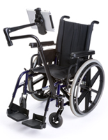 iPad Wheelchair Mount with 10.5" Arm Length