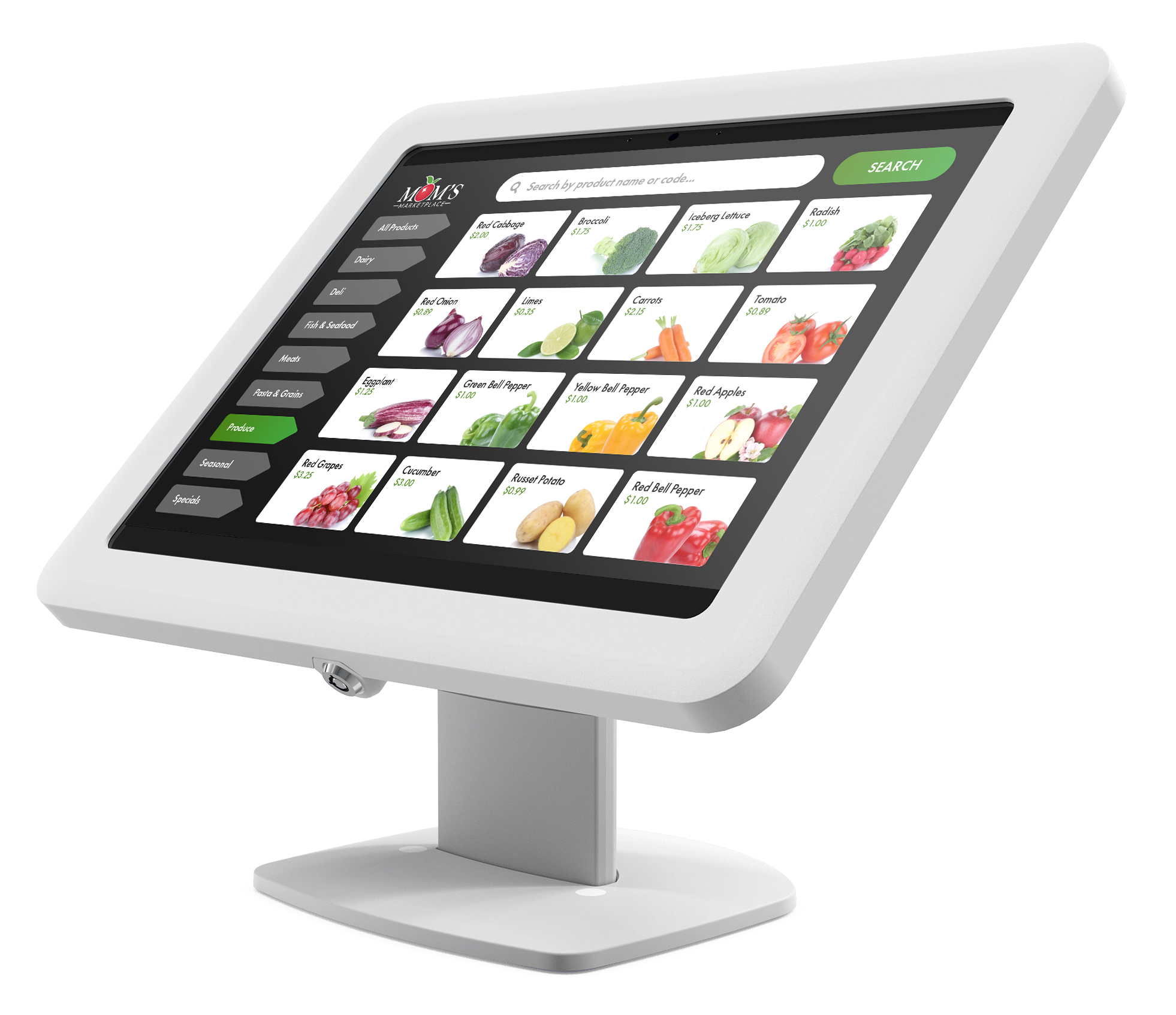 BOSSTAB Elite EVO Surface Pro Counter Stand w/ Locking Enclosure, Adjustable Tilt - Image 3