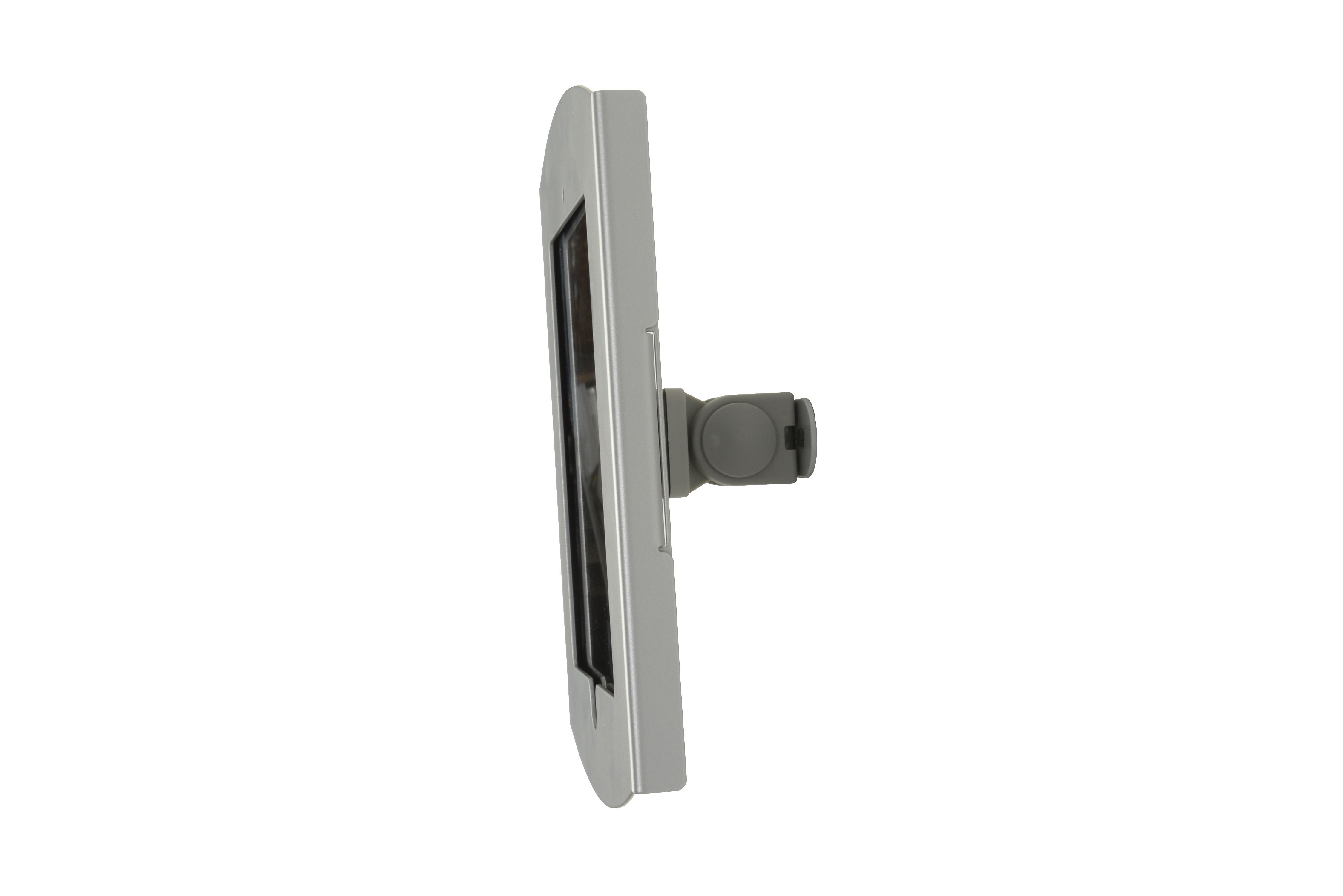 iPad Wall Mount, Locking Enclosure w/ Exposed Home, CC Reader Accessible - Silver - Image 2