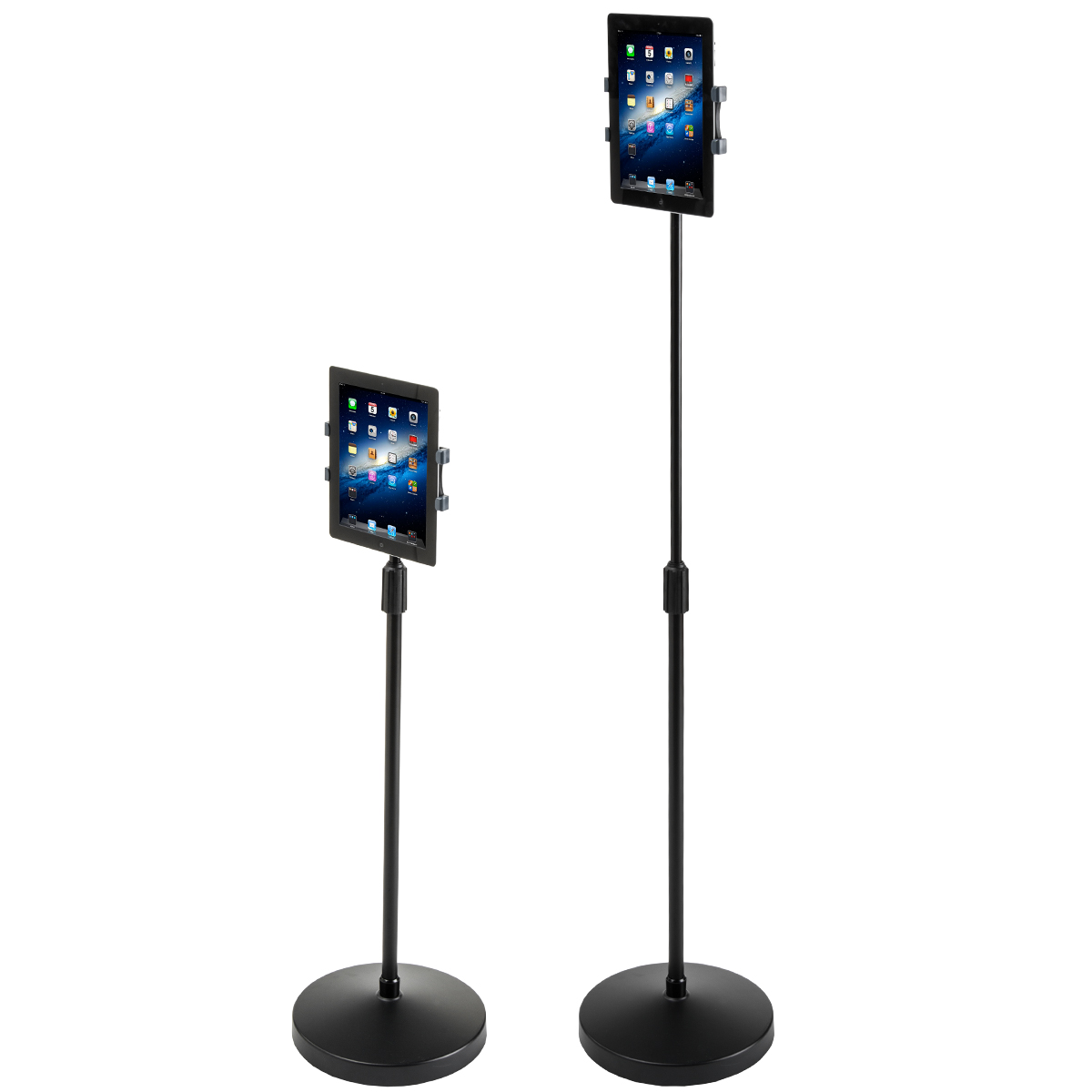 Soporte Ajustable Para Tablet Y Smartphone - Cuello De Ganso Flexible - Altura 27 A 68 Pulgadas - Base Antideslizante