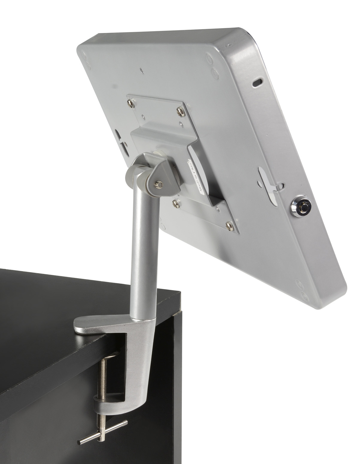 iPad Desk Clamp w/ Locking Enclosure, Clamp, Adjustable Bracket - Image 4