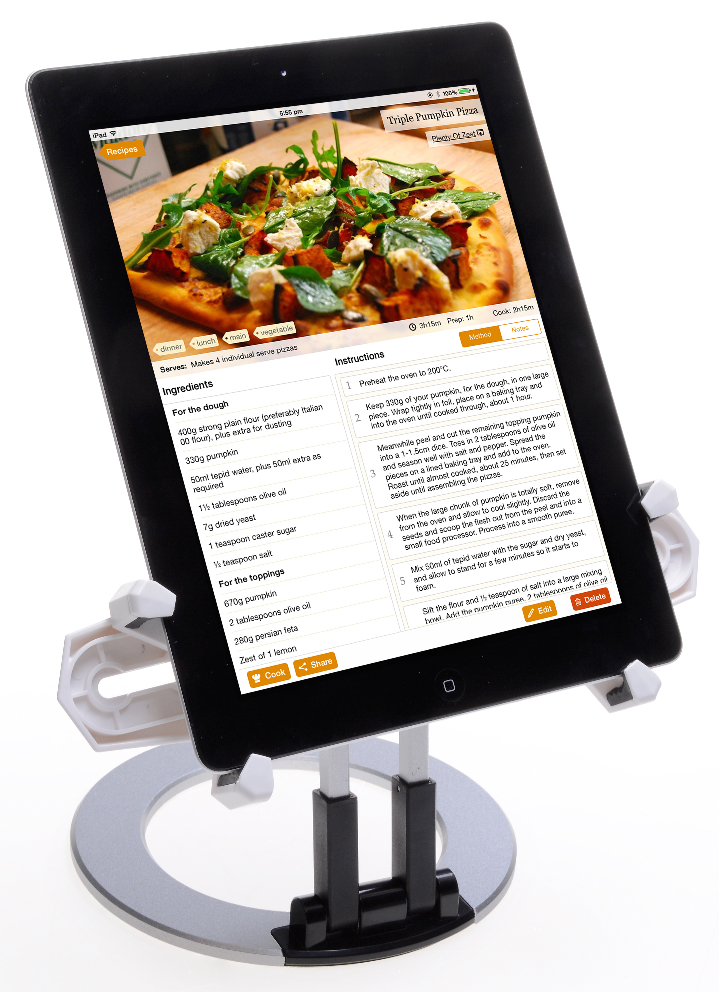 Tablet Counter Mount | Rotates 360° | Displays2Go