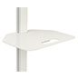 White industrial laptop tray mount