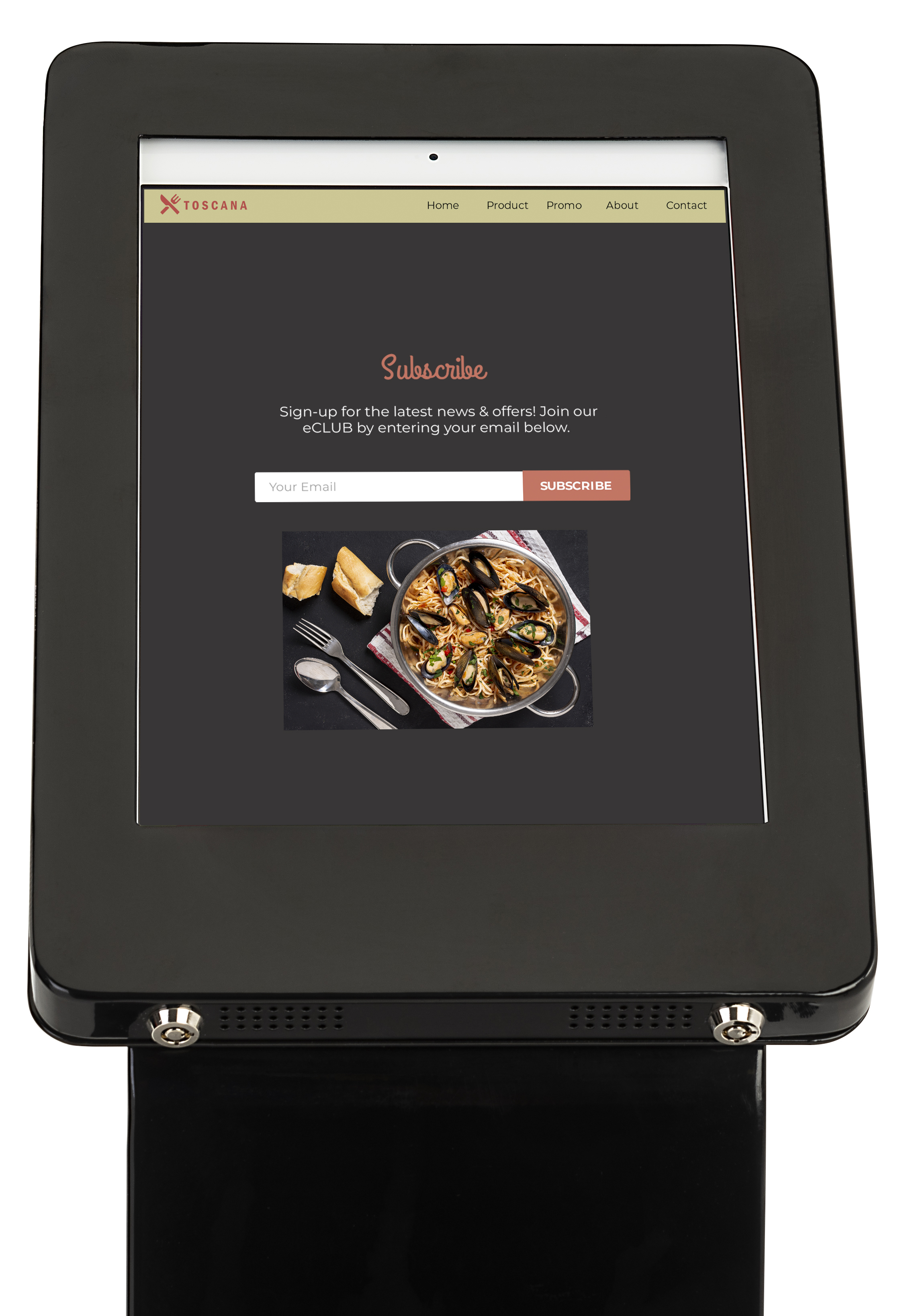 Navigator Series iPad Floor Stand w/ Locking Enclosure and Cable Management - Image 5