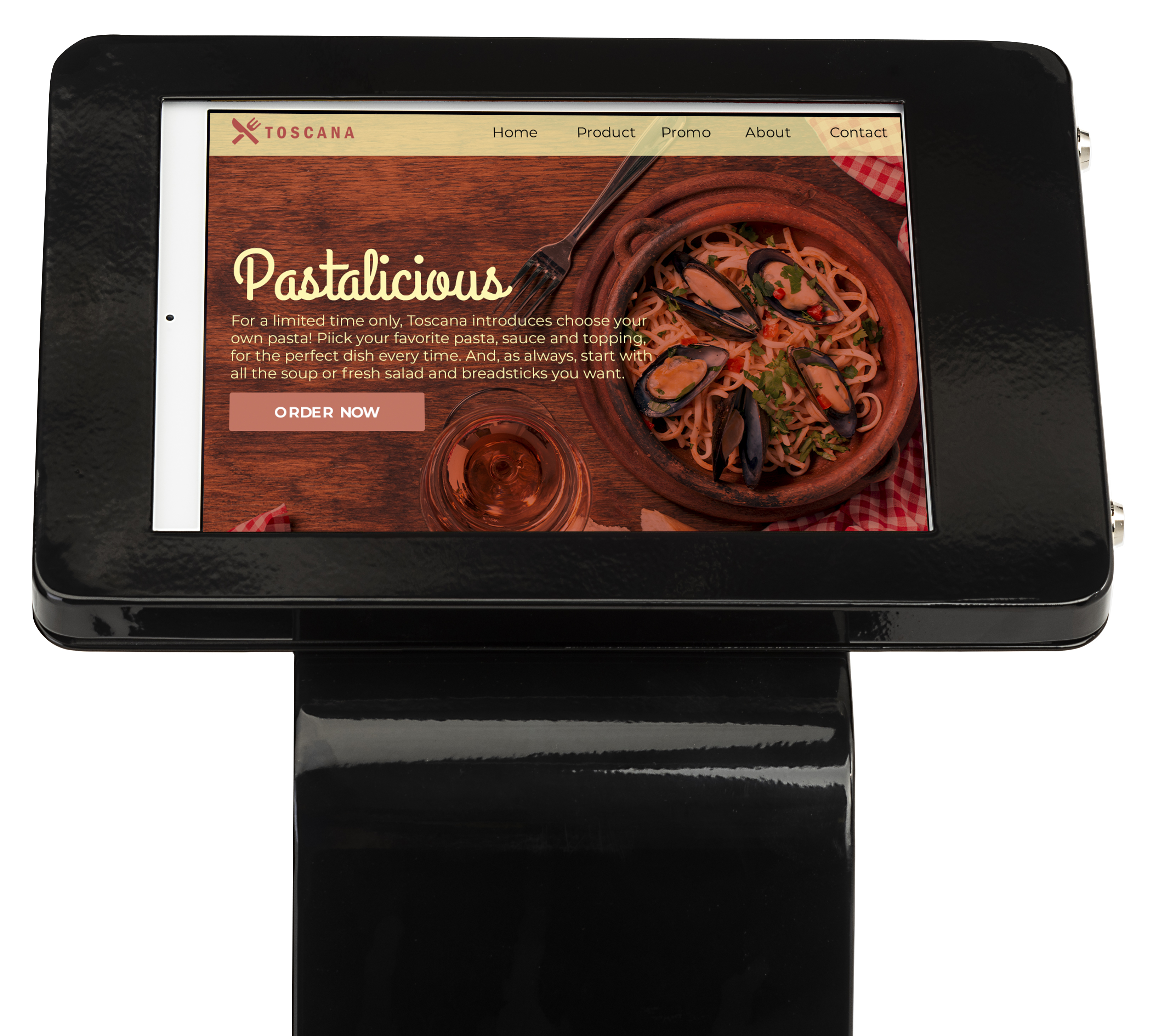 Navigator Series iPad Floor Stand w/ Locking Enclosure and Cable Management - Image 7
