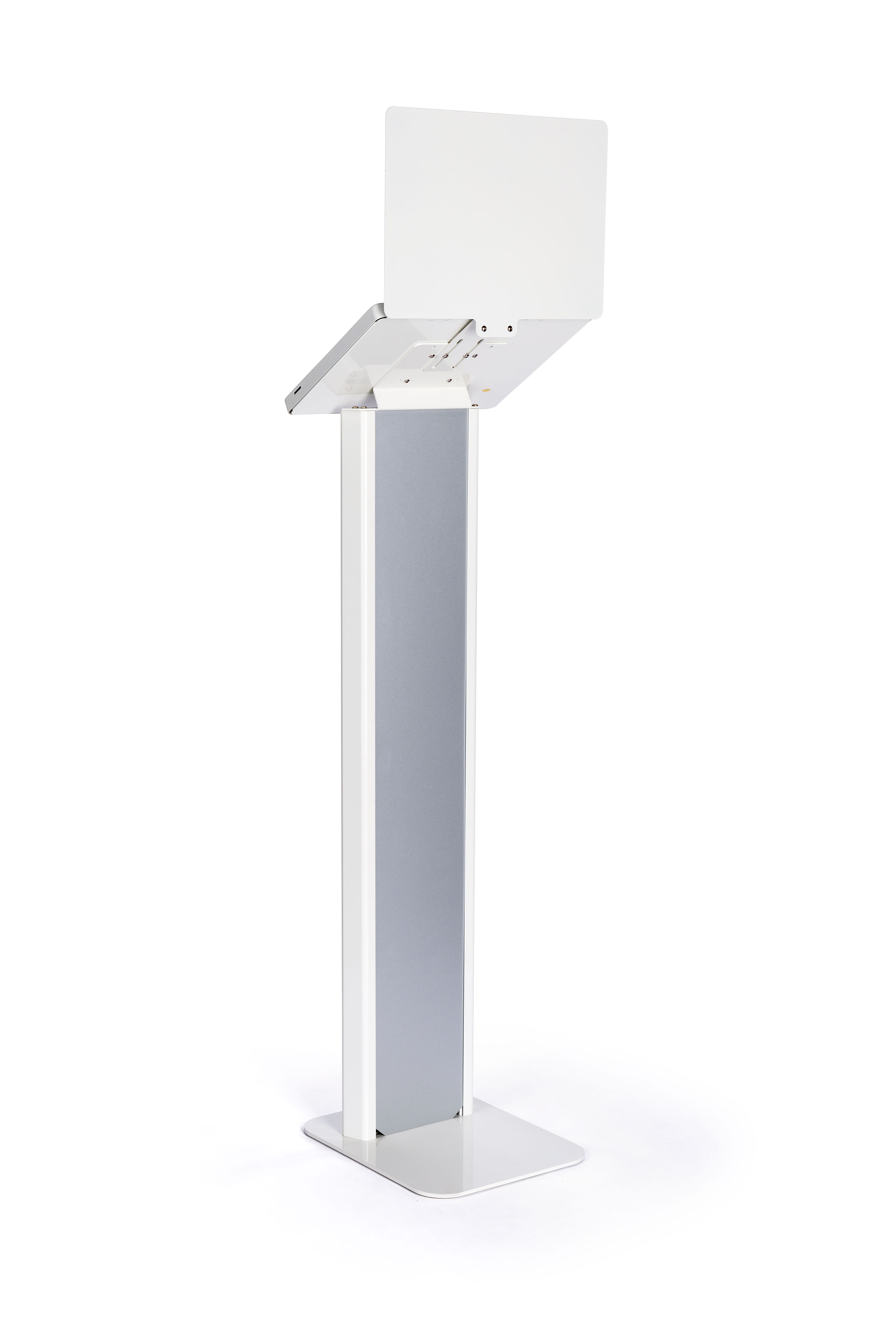 Tablet Floor Stand with Locking Enclosure and Sign Holder - Image 5