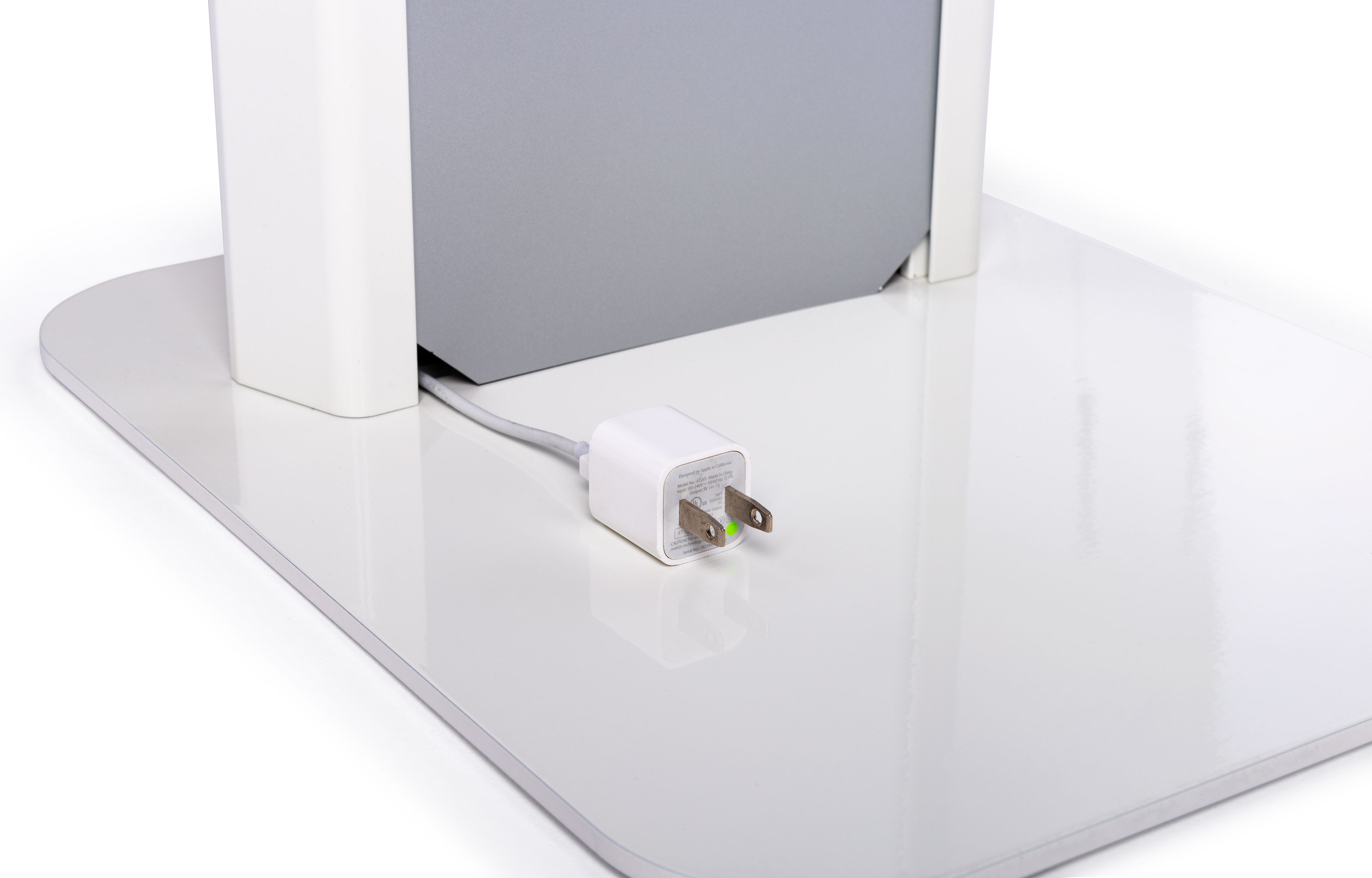 Tablet Floor Stand with Locking Enclosure and Sign Holder - Image 9