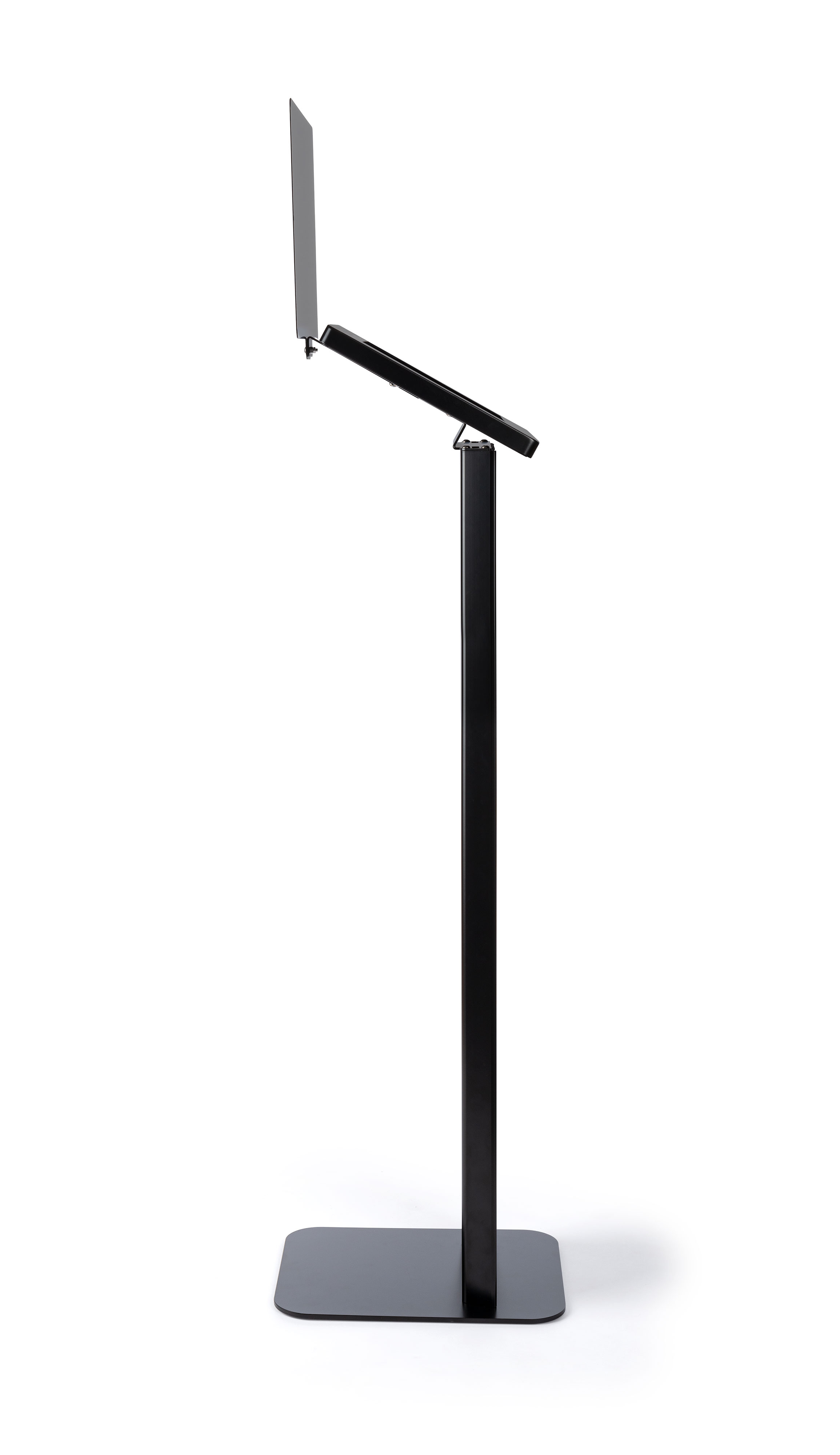 Tablet Floor Stand with Locking Enclosure and Sign Holder - Image 4