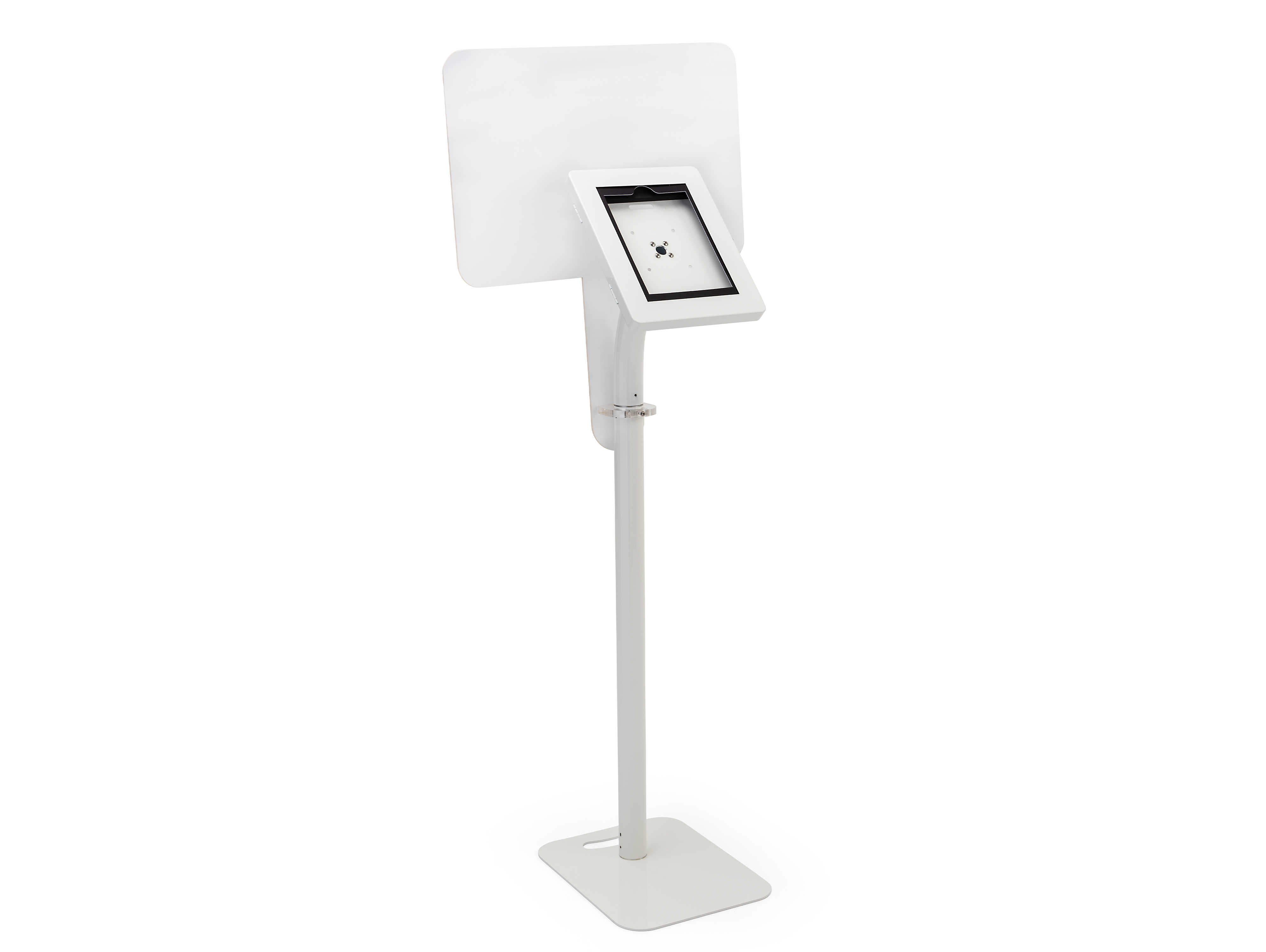 iPad Tablet Floor Stand w/ Custom Printed Graphics, Locking Enclosure - Full Color - Image 2