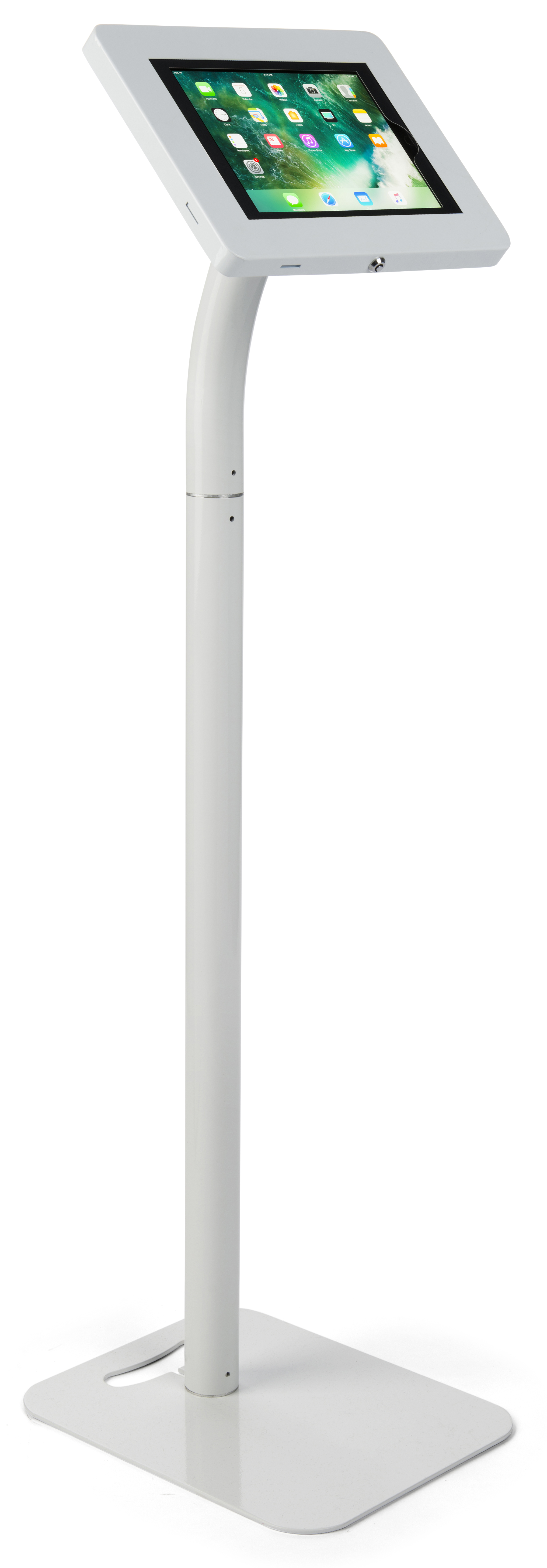 iPad Tablet Floor Stand w/ Custom Printed Graphics, Locking Enclosure - Full Color - Image 5