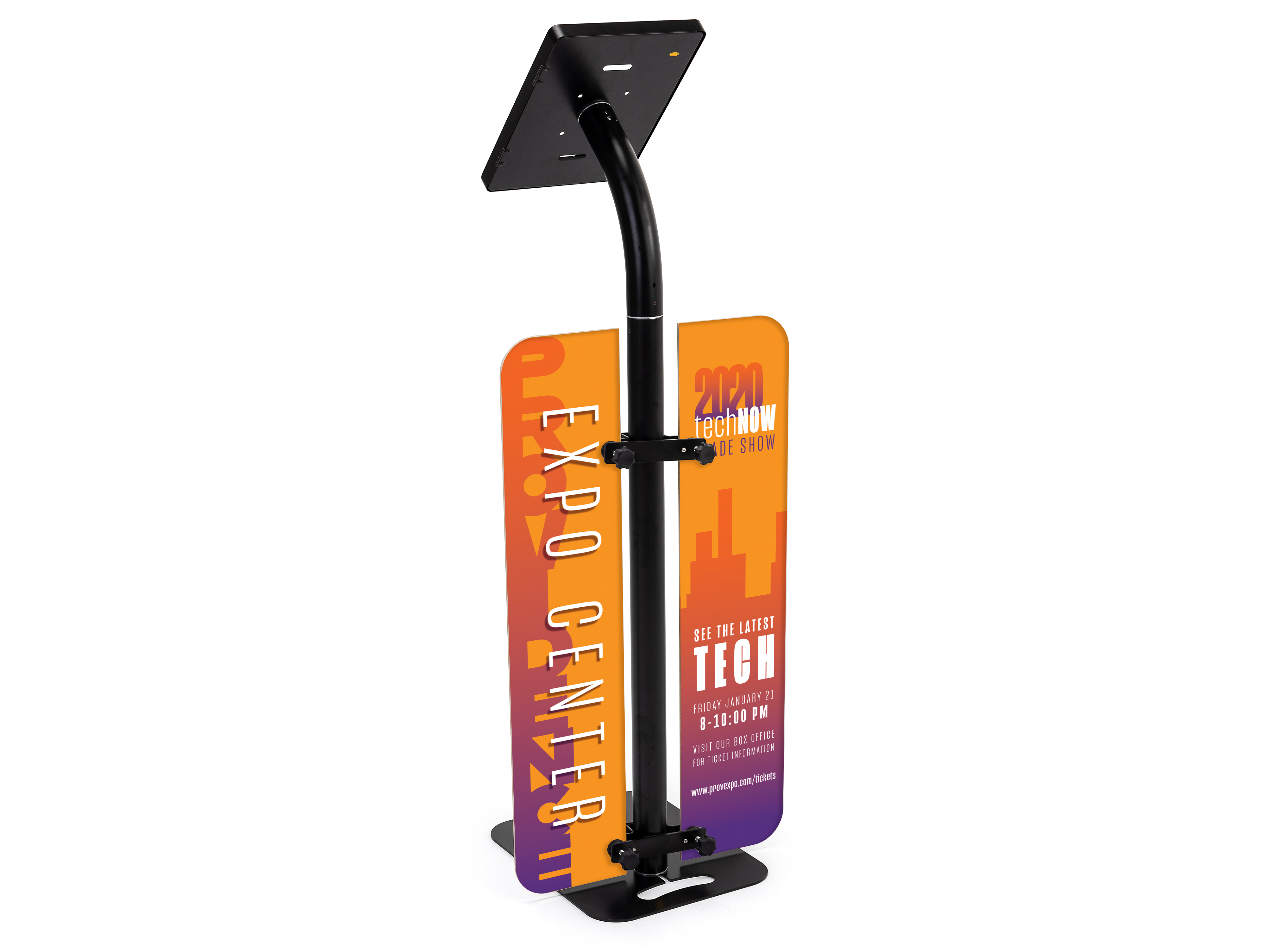iPad Tablet Floor Stand w/ Custom Printed Foam Boards - Multiple Color Options - Image 3