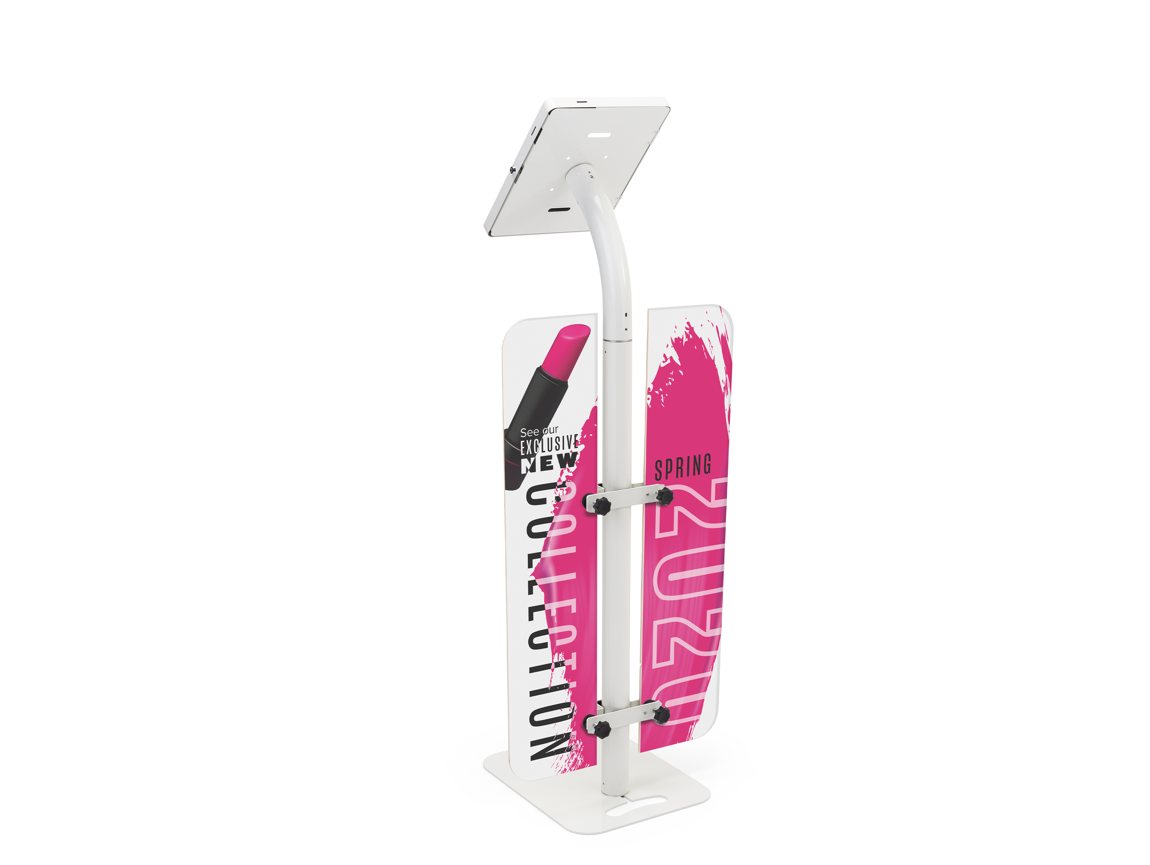 iPad Tablet Floor Stand w/ Custom Printed Foam Boards - Multiple Color Options - Image 3