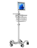 Mobile tablet cart for Surface Pro with two year limited warranty