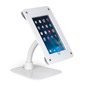 White wall/counter mount iPad frame with two bases