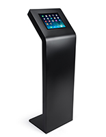 Black tablet kiosk stand for iPad Pro 12.9" and Surface Pro 3 or 4