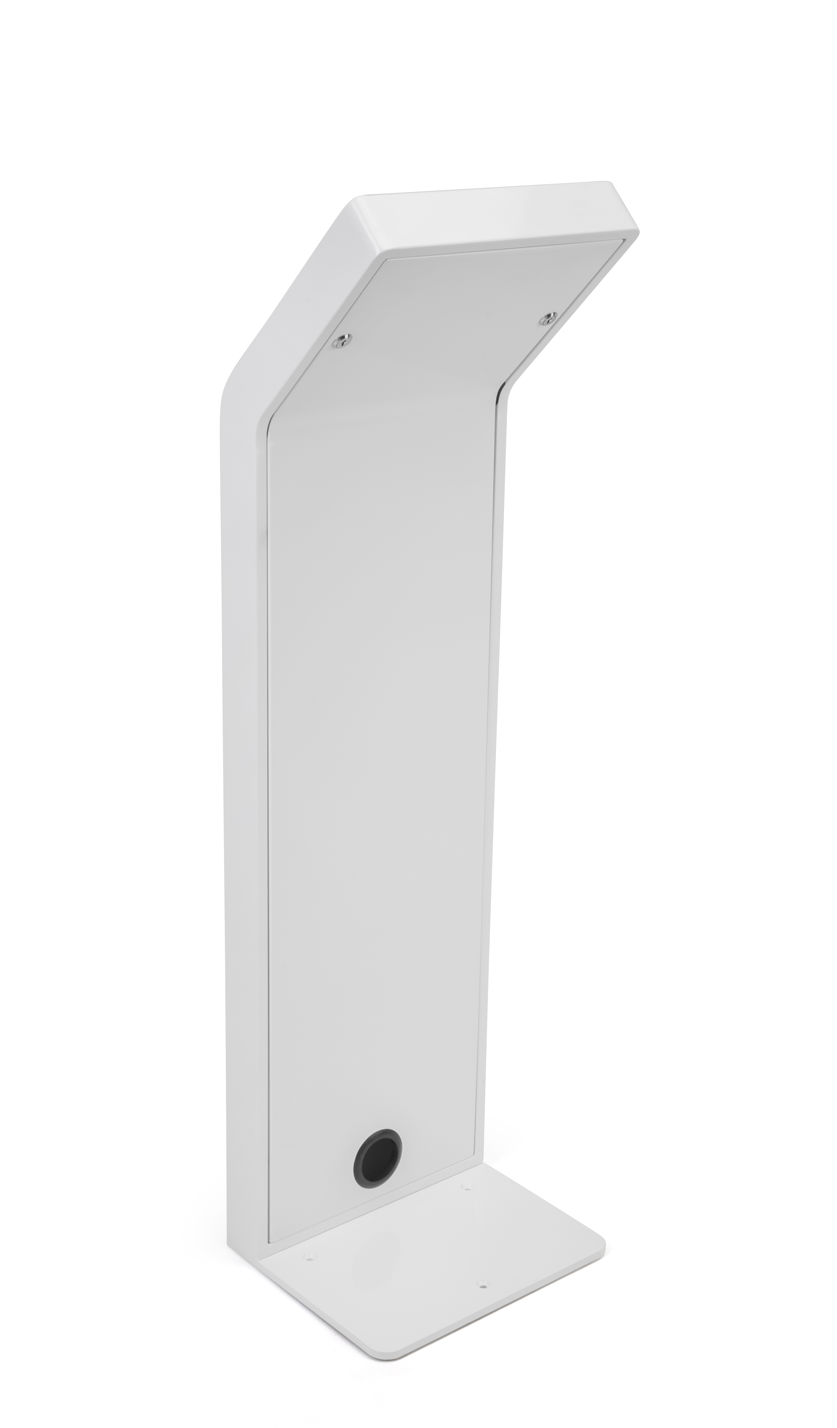 Tablet Floor Stand w/ Locking Enclosure, Steel Construction - Image 3