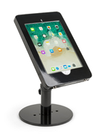 Countertop iPad Pro tablet stand in glossy black