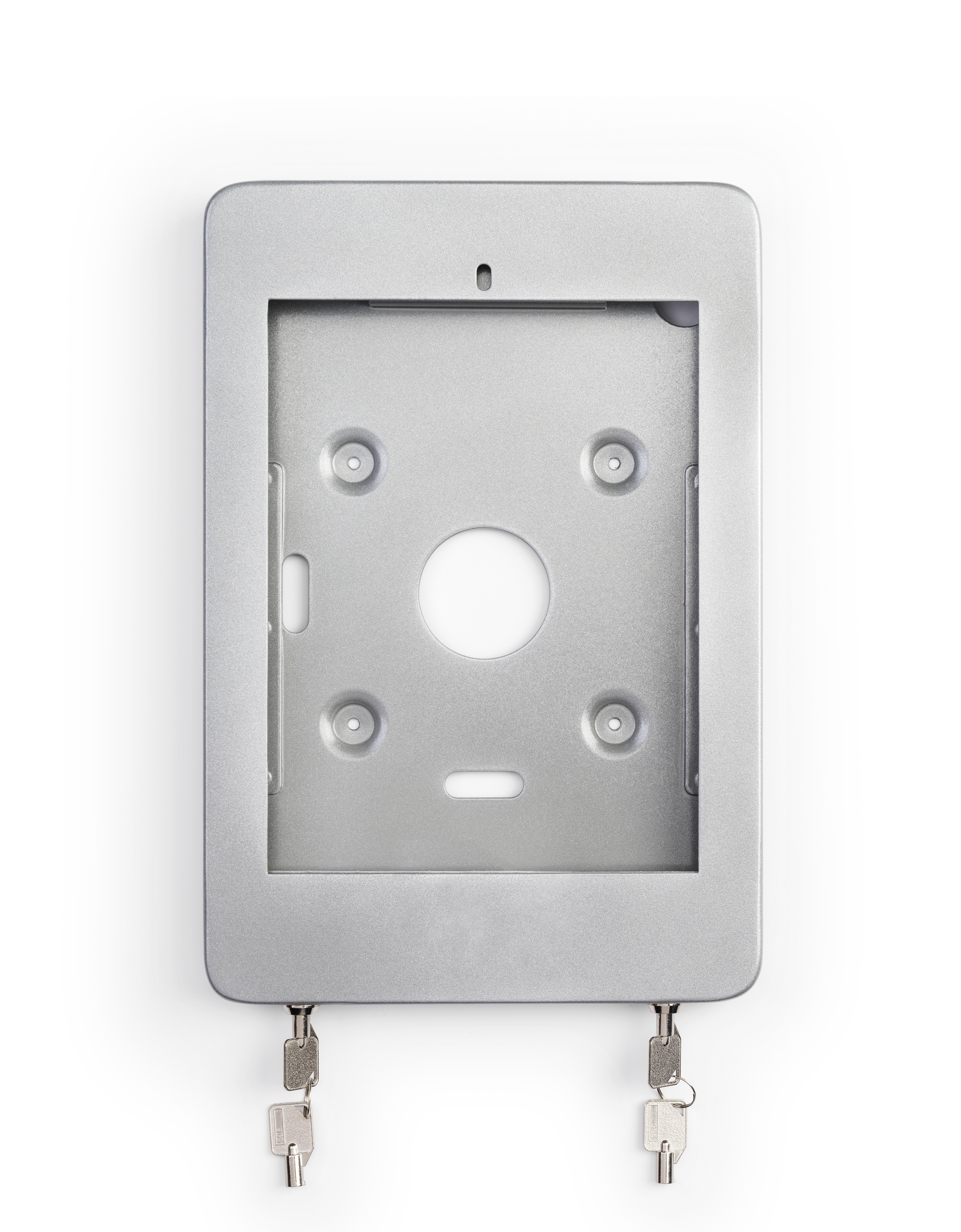 iPad Pro 10.5” Desktop Stand, Locking Enclosure - Silver - Image 2