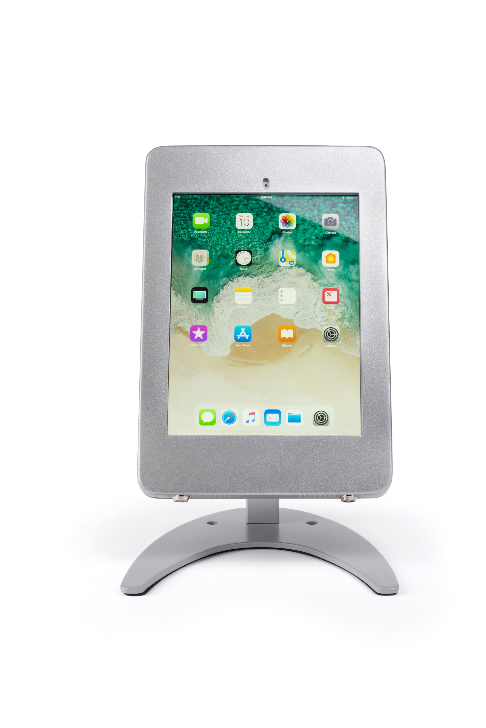 iPad Pro 10.5” Desktop Stand, Locking Enclosure - Silver - Image 4