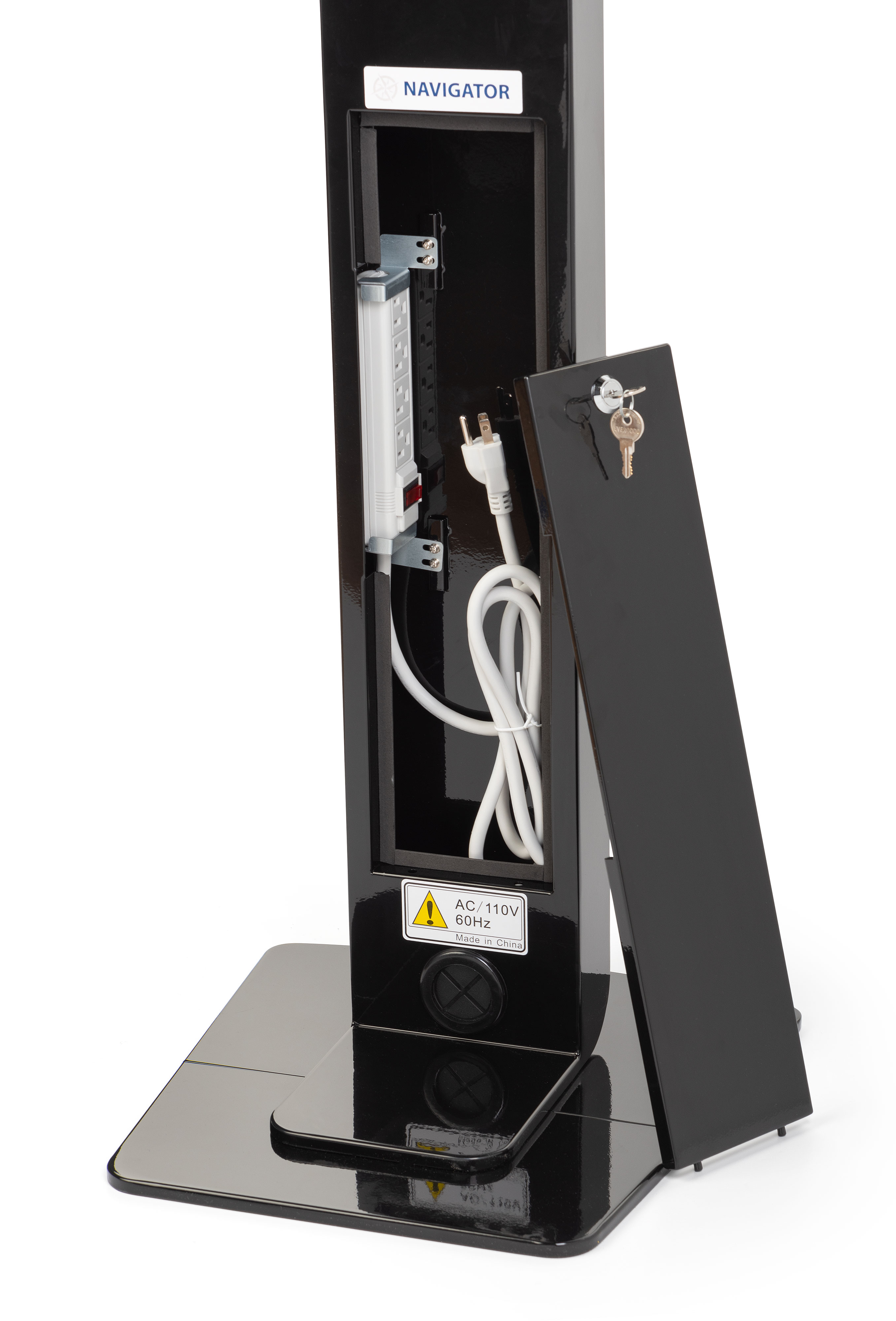 Navigator Series iPad Pro Floor Stand & Enclosure w/ Lock & Power Supply - Image 8