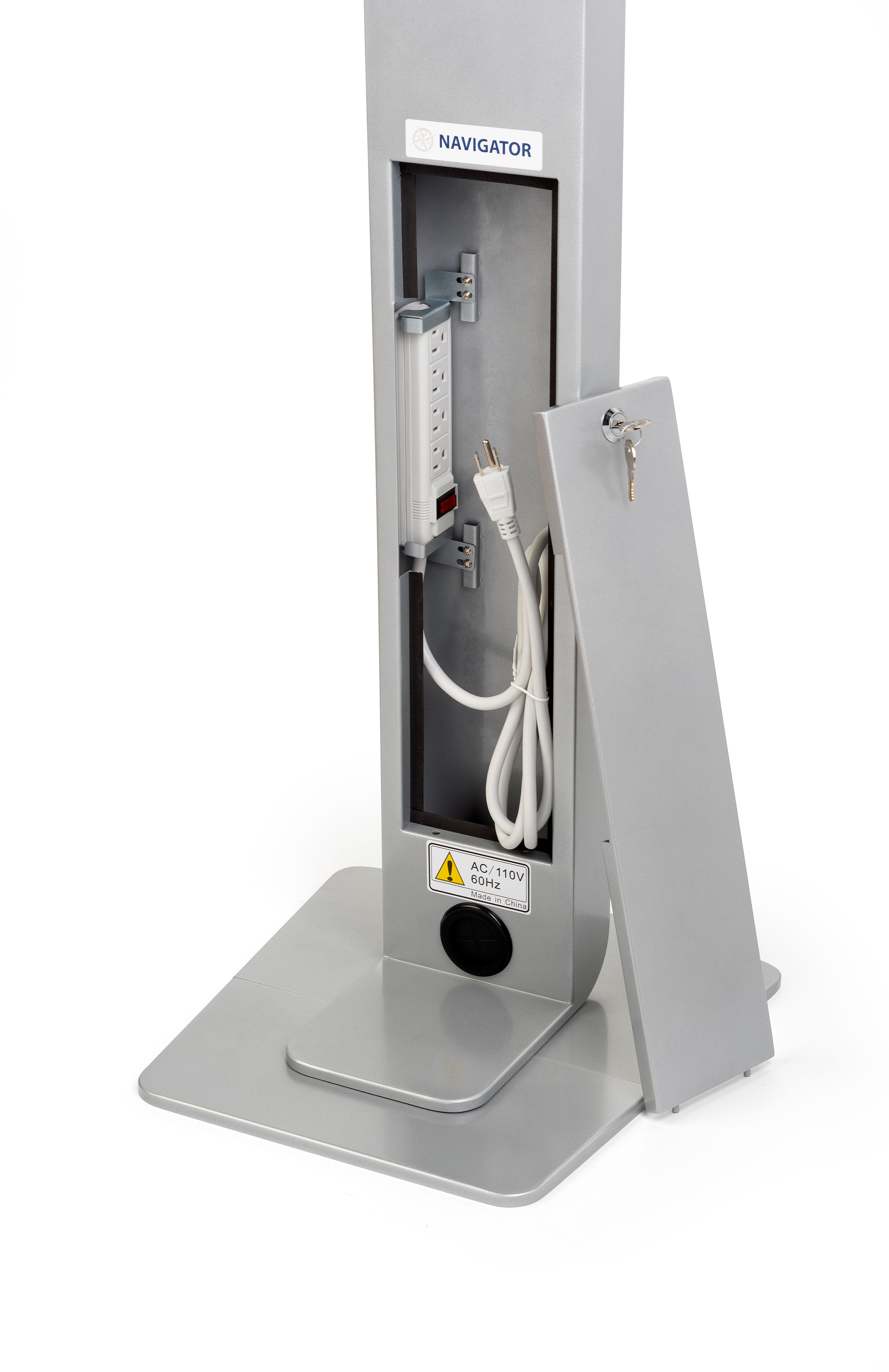Navigator Series iPad Pro Floor Stand & Enclosure w/ Lock & Power Supply - Image 8
