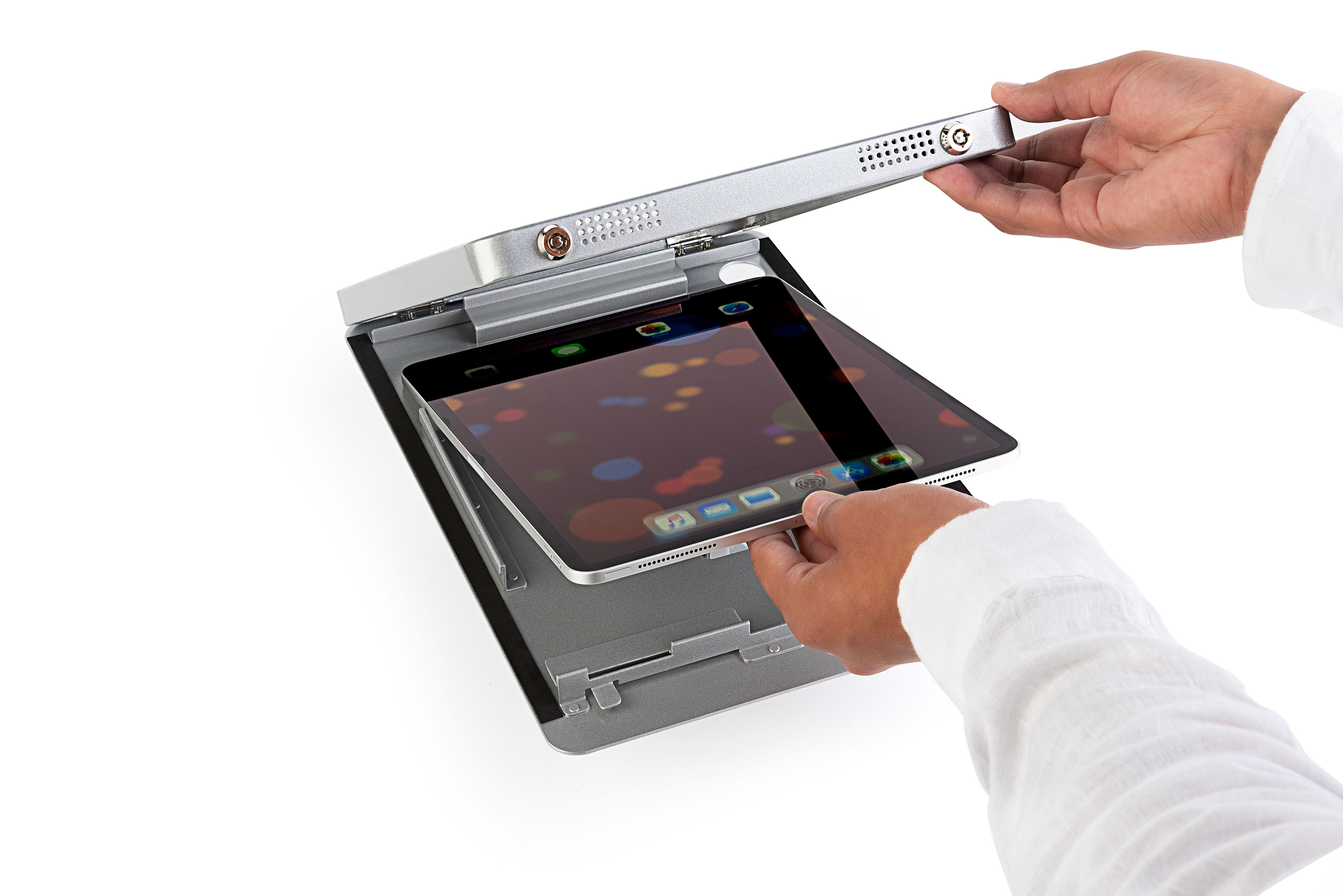 Navigator Series iPad Pro Wall Mount & Adjustable Enclosure w/ Lock - Image 4